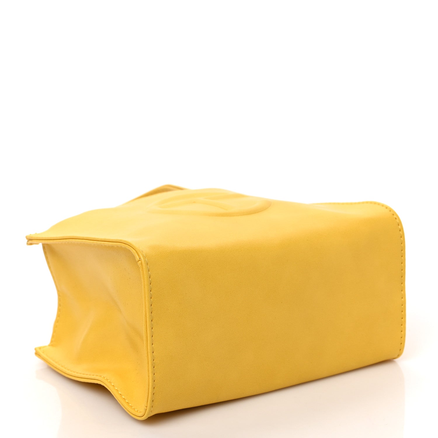 Telfar Vegan Leather Small Shopping Bag Yellow 4 of 8
