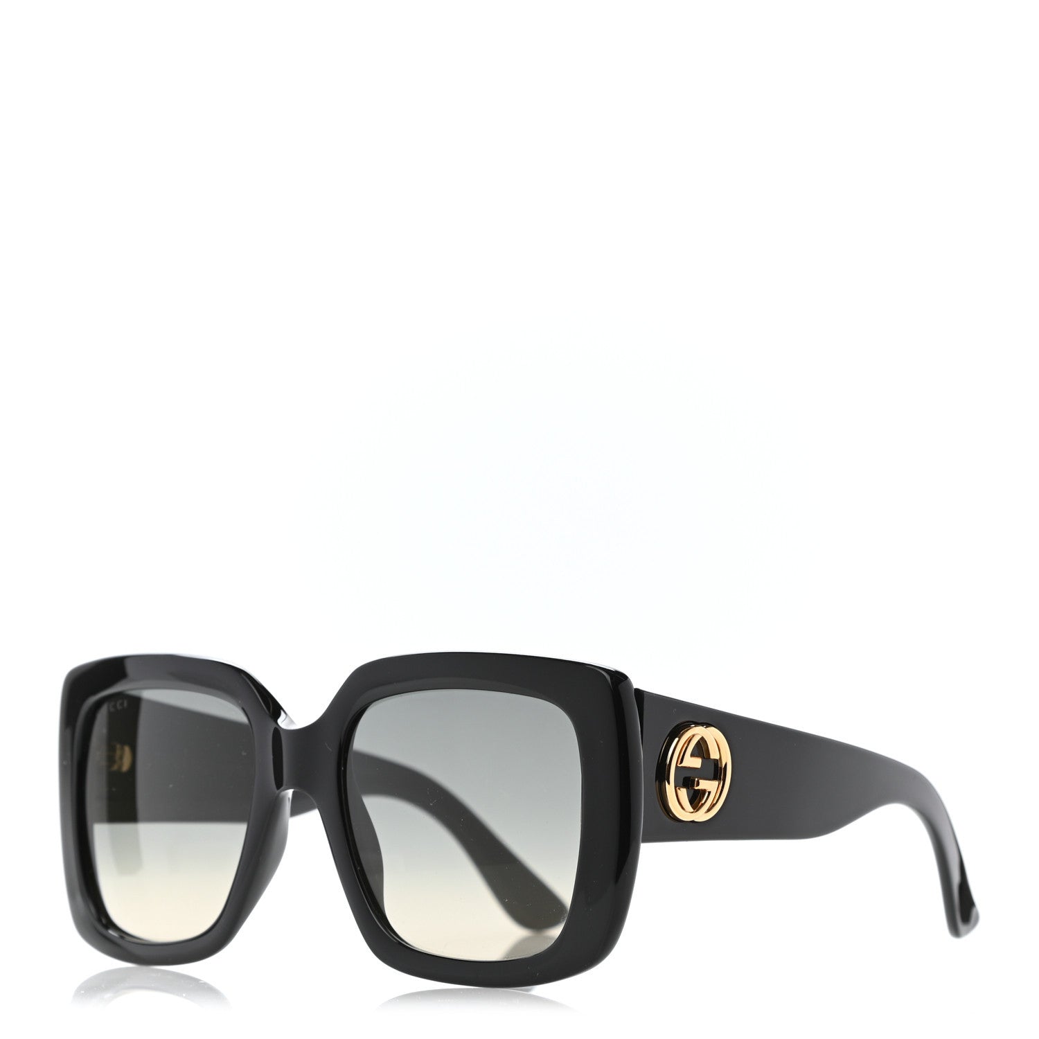 Gucci Acetate Square Frame Sunglasses GG0141S Black 1 of 5