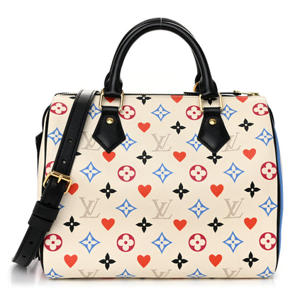 Louis Vuitton Game On Speedy Bandouliere 25 White 1 of 9