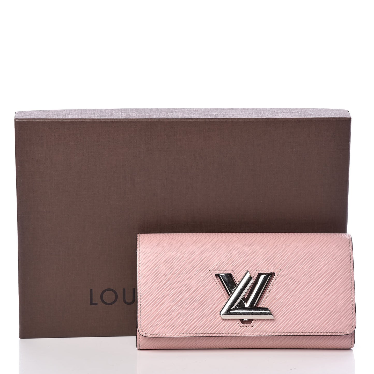 Epi Twist Wallet Rose Ballerine