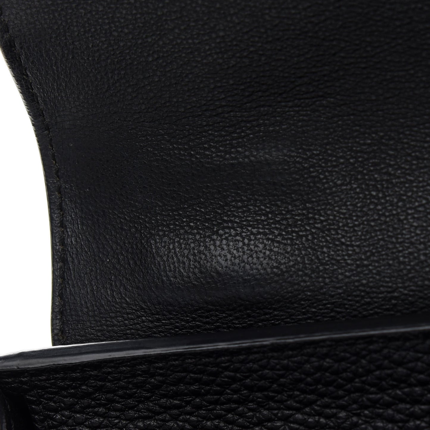 Drummed Calfskin Suede Small Trapeze Black