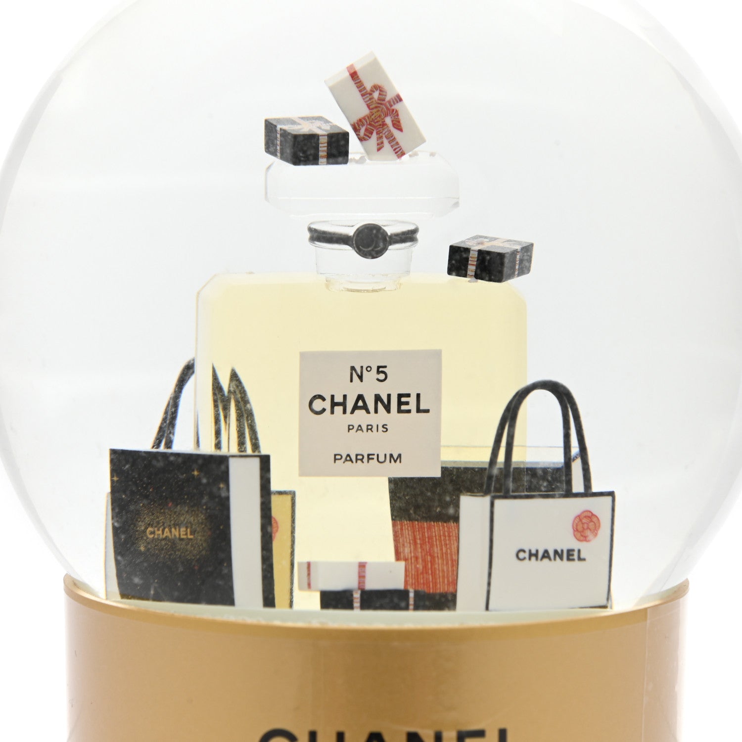 Chanel Glass N°5 Perfume Bottle Snow Globe 5 of 9