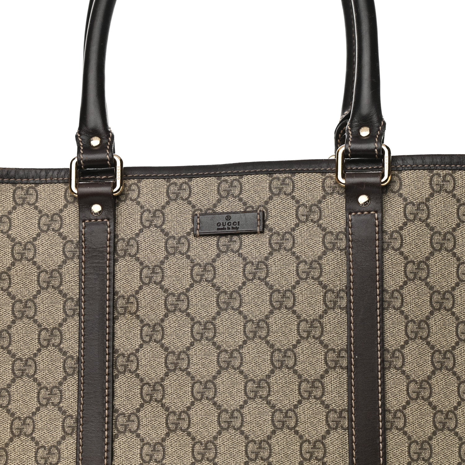 Gucci GG Plus Monogram Joy Vertical Tote Dark Brown 9 of 17