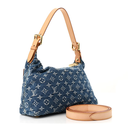 Louis Vuitton Monogram Denim Baggy PM Blue 3 of 9