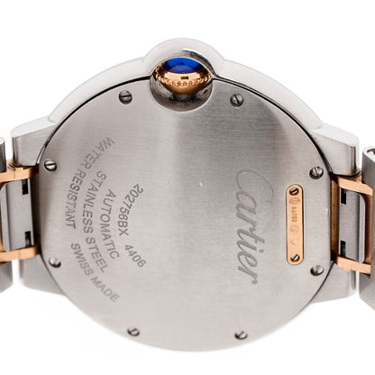 Cartier Stainless Steel 18K Pink Gold 36mm Ballon Bleu De Cartier Automatic Watch 4 of 5
