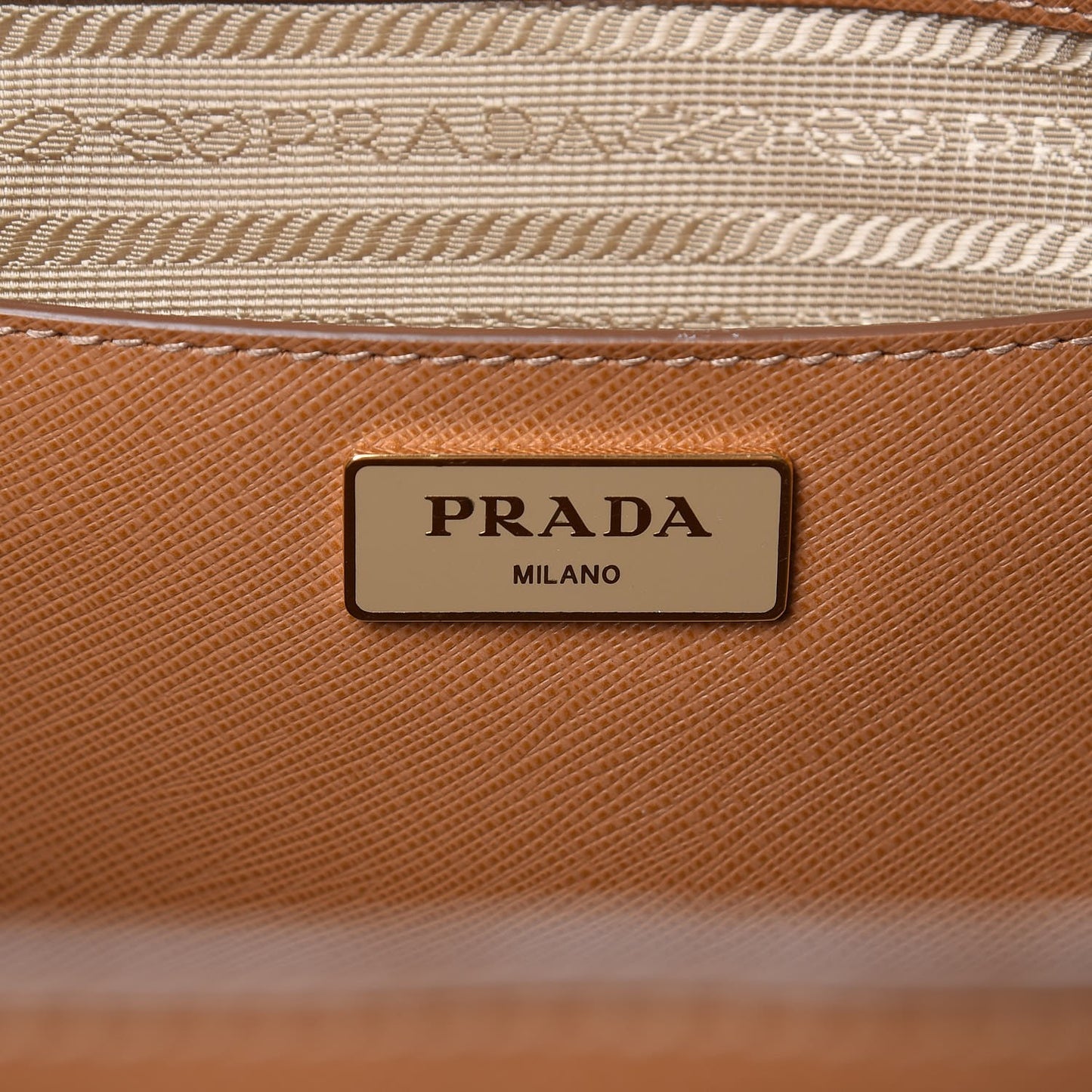 Saffiano Lux Large Tote Caramel