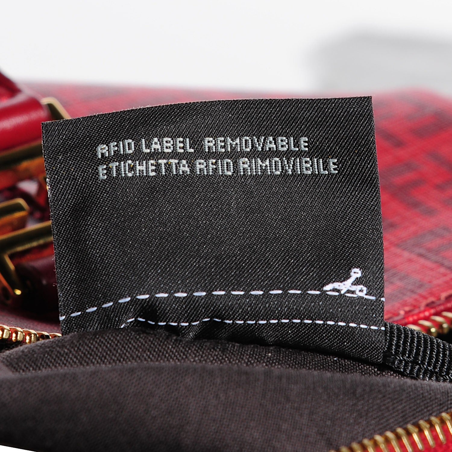 Fendi Zucchino Spalmati Vitello Medium Forever Boston Bordeaux Rubino 9 of 9