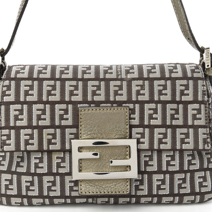 Fendi Zucchino Vachetta Mini Mama Baguette Caffe Argilla Canna di Fucile 10 of 10