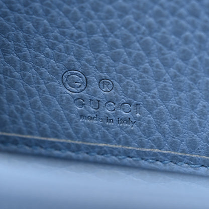 Gucci Monogram Dollar Calfskin Zip Around Wallet Beige Ebony Mineral Blue 6 of 8