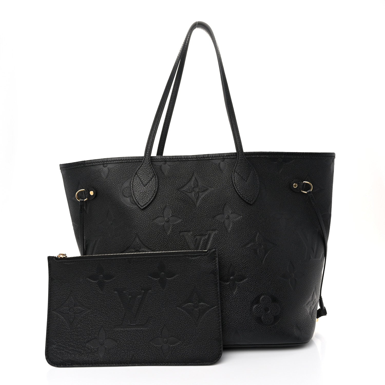 Louis Vuitton Empreinte Monogram Giant Neverfull MM Black 3 of 10