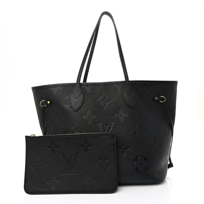 Louis Vuitton Empreinte Monogram Giant Neverfull MM Black 3 of 10