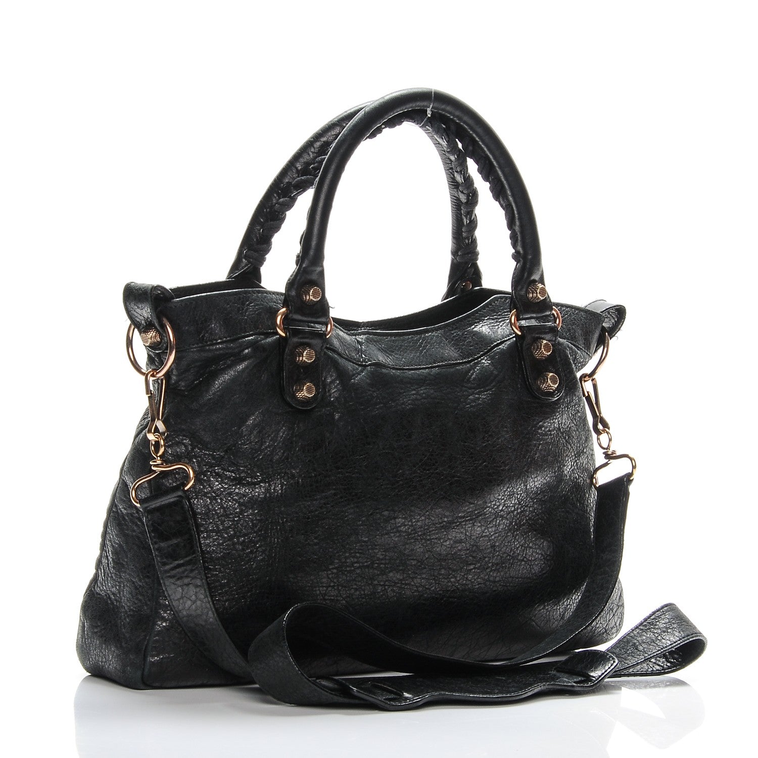 Balenciaga Agneau Giant 12 Rose Gold Hardware Town Black 3 of 15