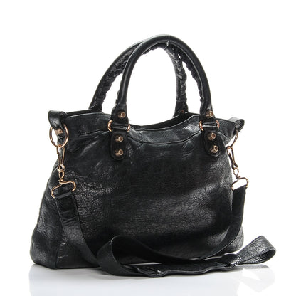 Balenciaga Agneau Giant 12 Rose Gold Hardware Town Black 3 of 15