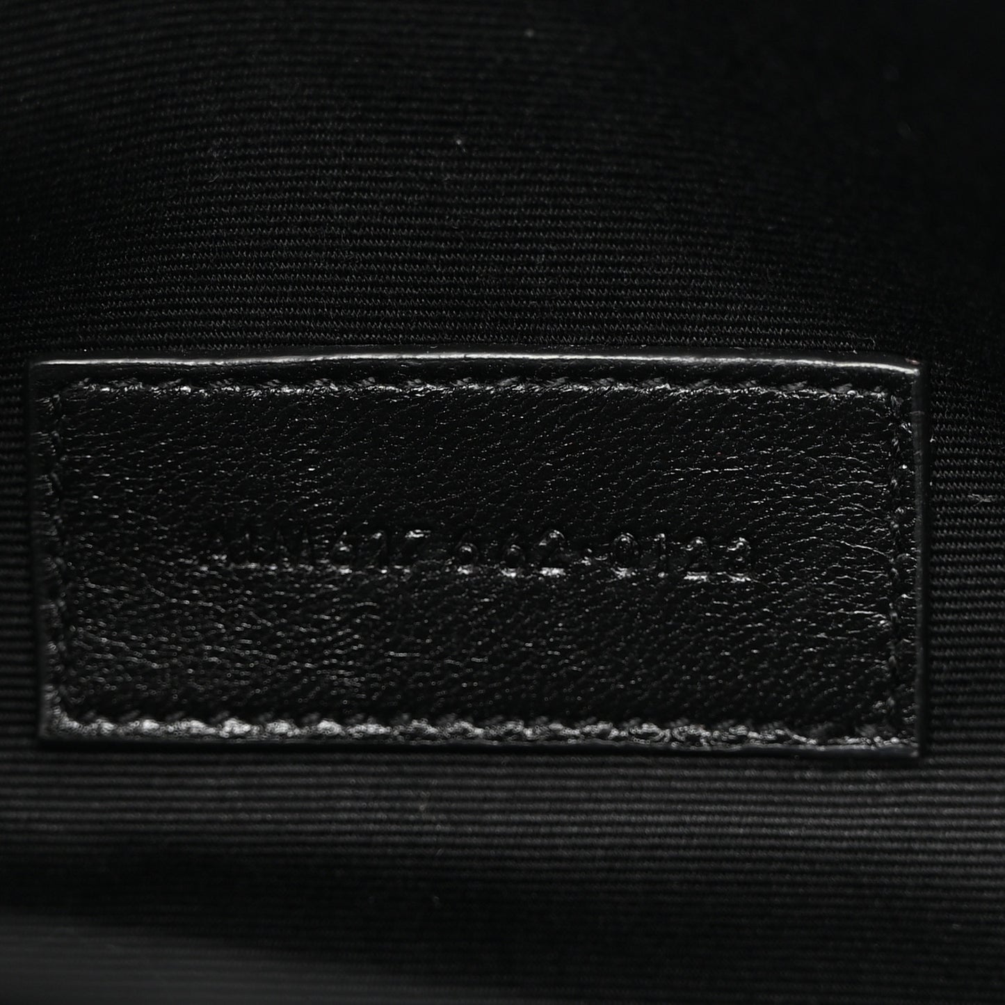 Grain De Poudre Matelasse Chevron Monogram Envelope Clutch Black