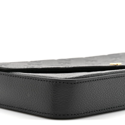 Louis Vuitton Empreinte Pochette Felicie Chain Wallet Black 12 of 13