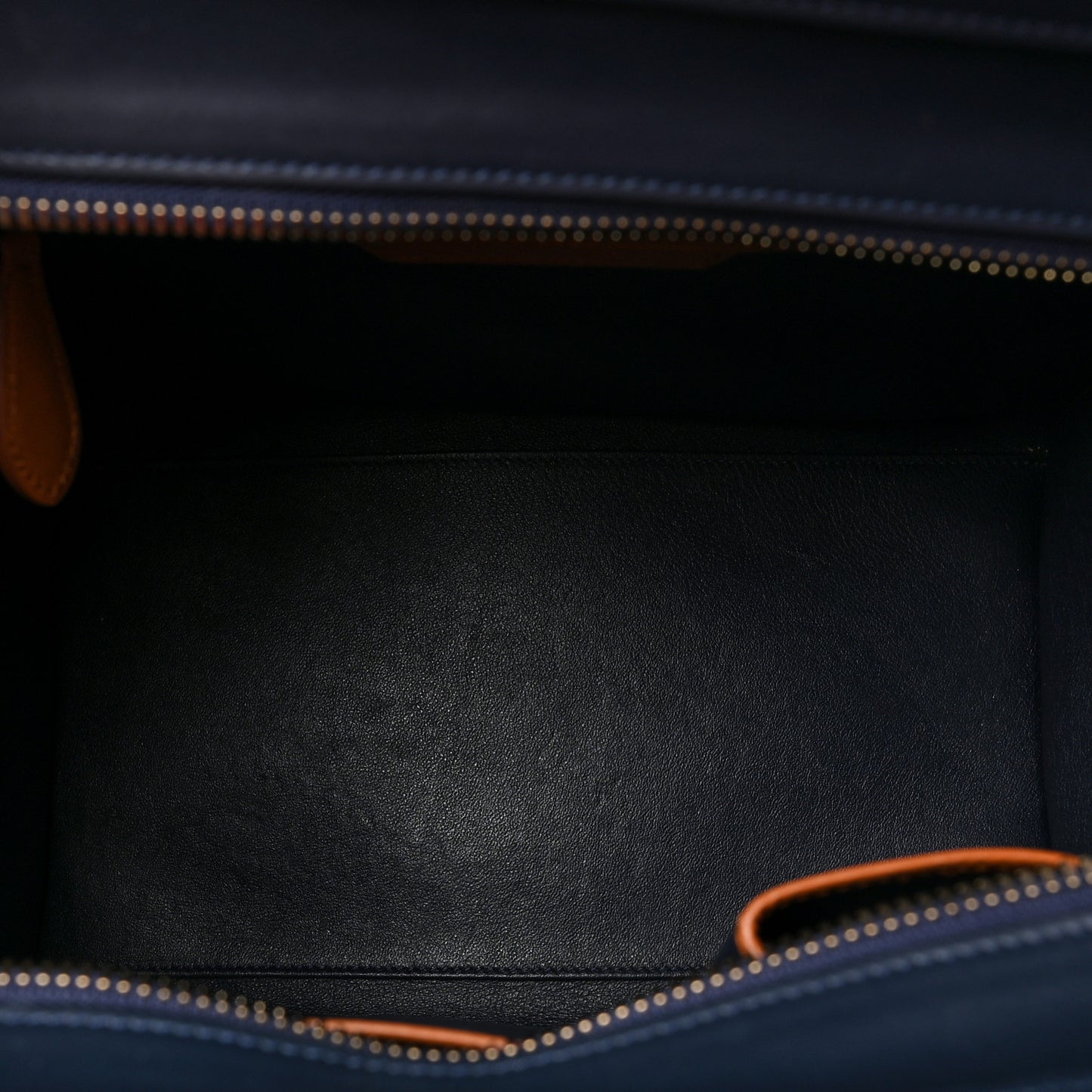 Elephant Calfskin Mini Tri-Color Luggage Brown