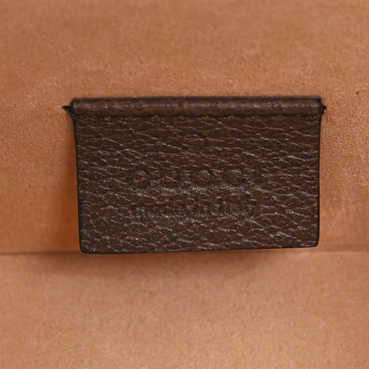 Gucci GG Supreme Monogram Textured Dollar Calfskin Web Savoy Jewelry Case Beige Ebony New Acero 8 of 13