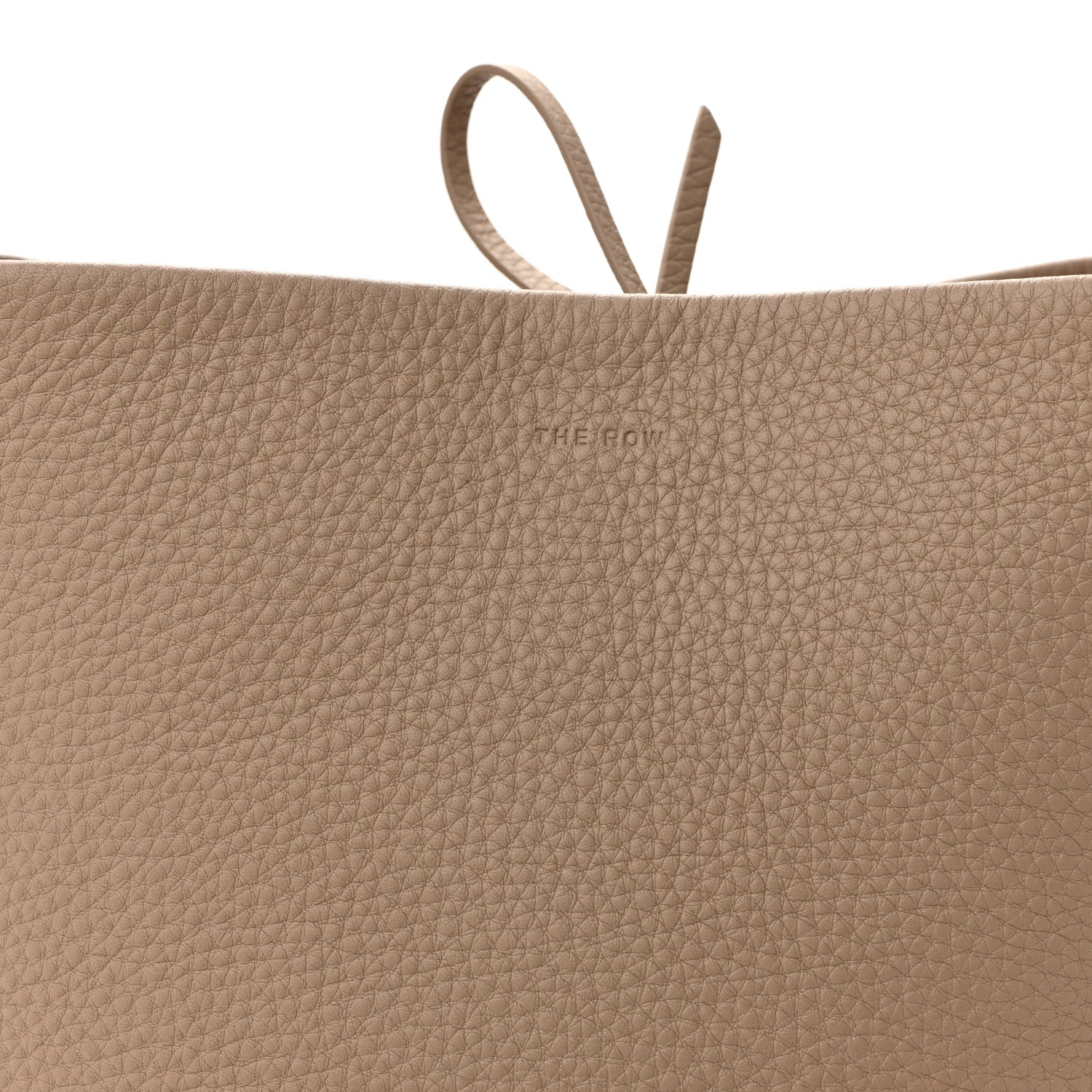 The Row Grained Calfskin Medium N/S Park Tote Dark Taupe 6 of 8