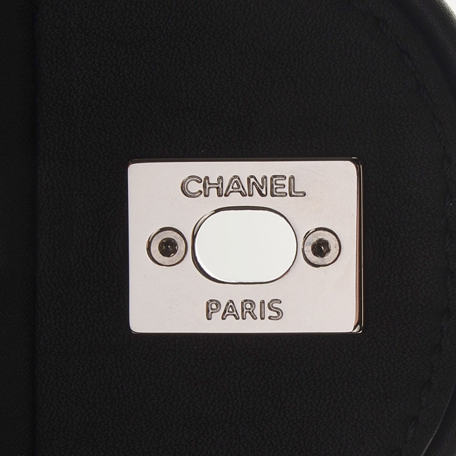 Chanel Calfskin Large Darjeeling Flap Black 6 of 9