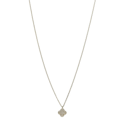 Van Cleef & Arpels 18K Yellow Gold Mother of Pearl Sweet Alhambra Pendant Necklace 1 of 5