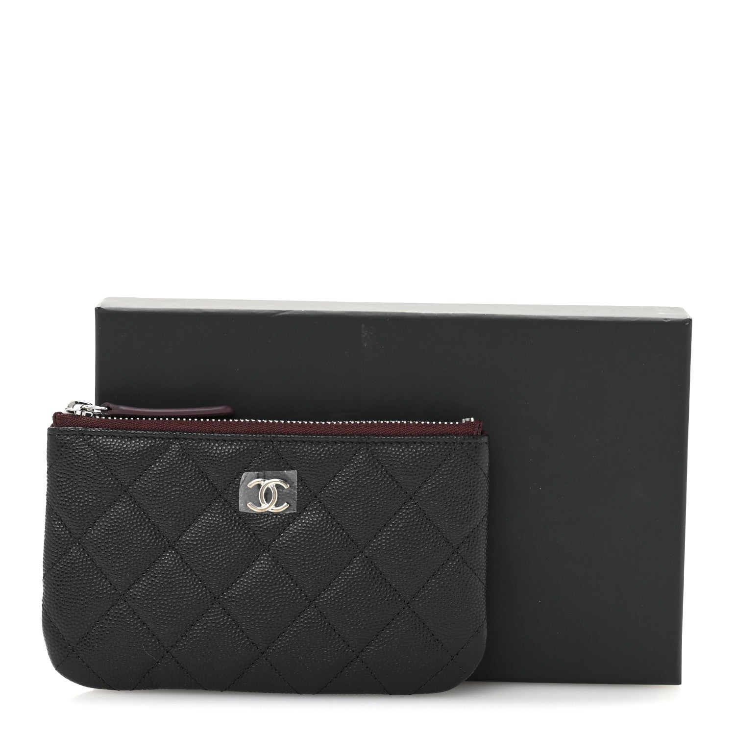 Chanel Caviar Quilted Small Cosmetic Case Black 8 of 8