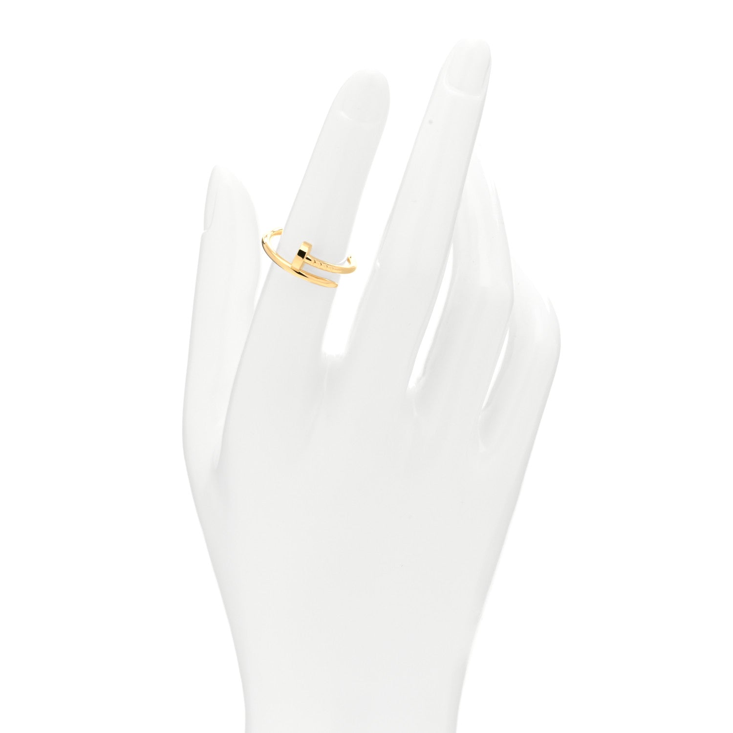 Cartier 18K Yellow Gold Small Juste Un Clou Ring 51 5.75 2 of 4