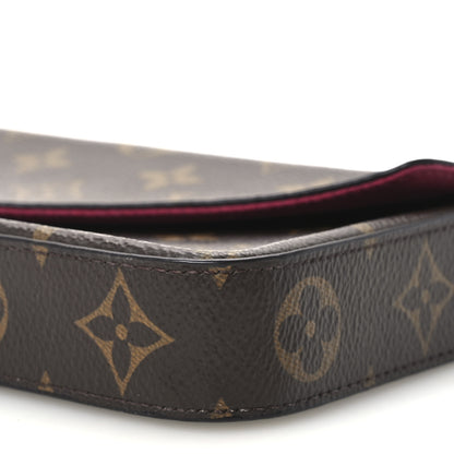 Louis Vuitton Monogram Pochette Felicie Chain Wallet Fuchsia 11 of 11
