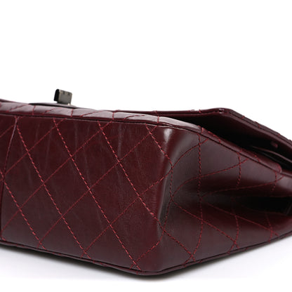 Chanel Aged Calfskin Quilted 2.55 Reissue 226 Flap Dark Burgundy 10 of 10