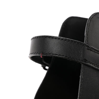 Christian Louboutin Calfskin Apron Lili 120 Pumps 38 Black 9 of 15