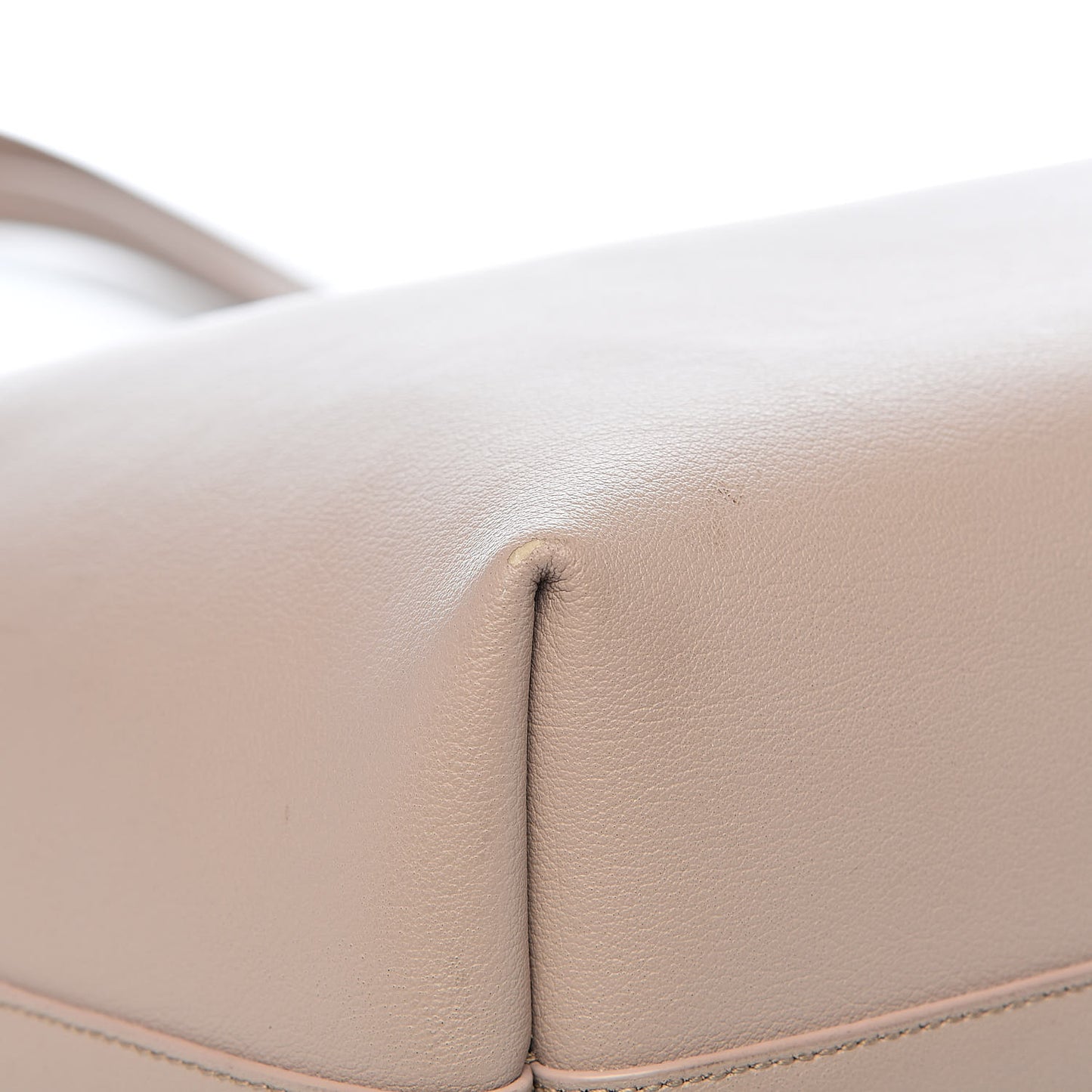 Calfskin Large Shopping Tote Nude Powder