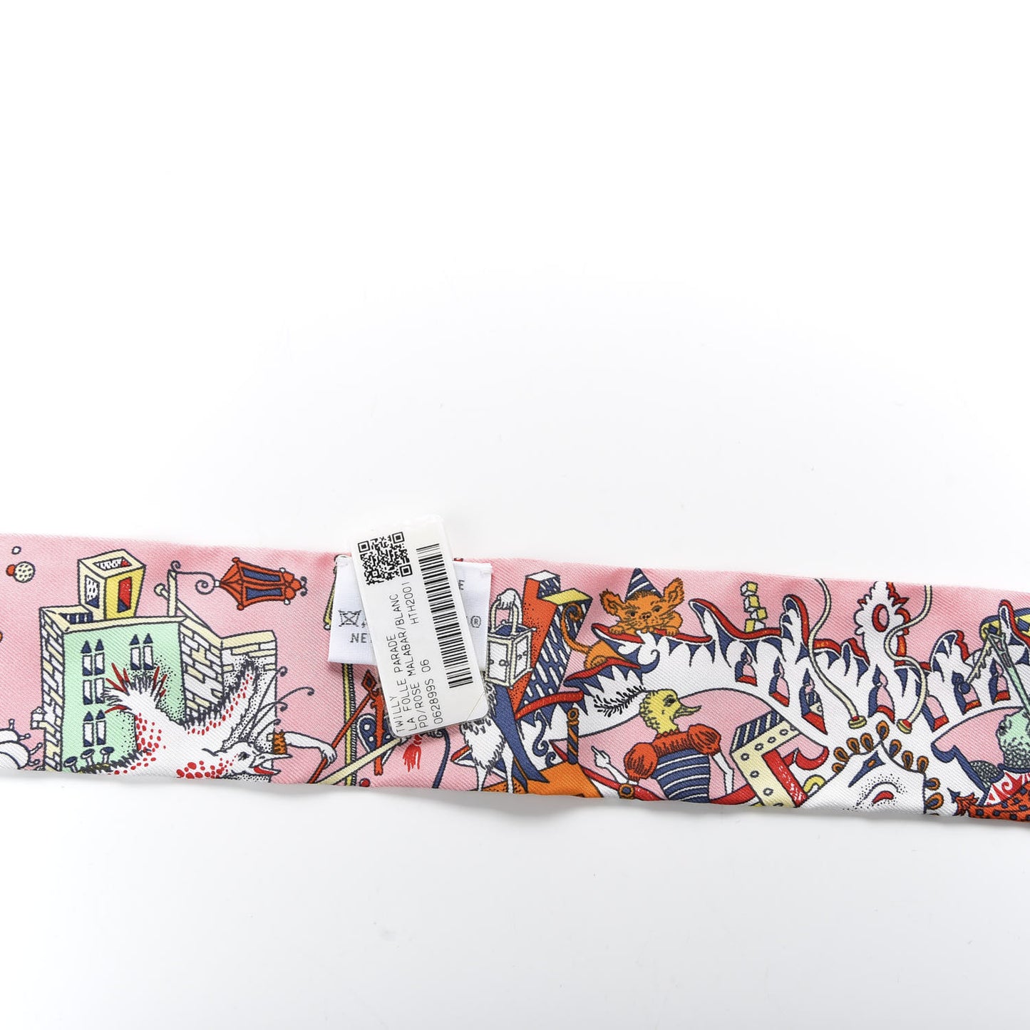 Silk La Folle Parade Twilly Rose Malabar White