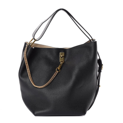 Givenchy Grained Calfskin GV Bucket Bag Black 1 of 11