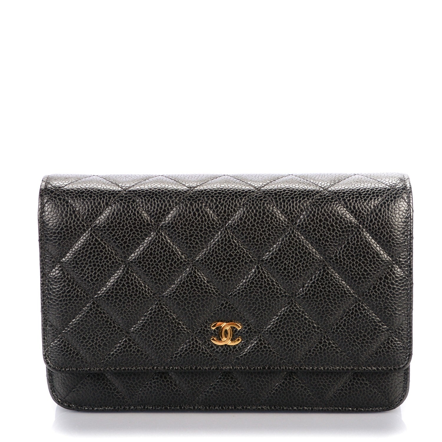 Chanel Caviar Quilted Wallet On Chain WOC Black 1 of 8