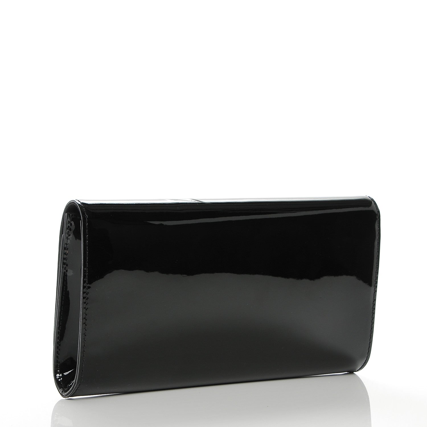 Louis Vuitton Patent Louise Clutch Black 3 of 6