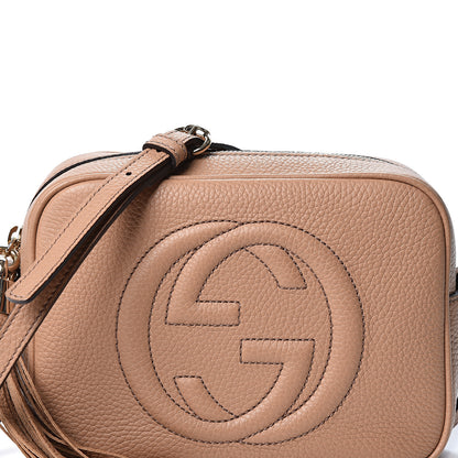 Gucci Pebbled Calfskin Small Soho Disco Bag Rose Beige 7 of 9
