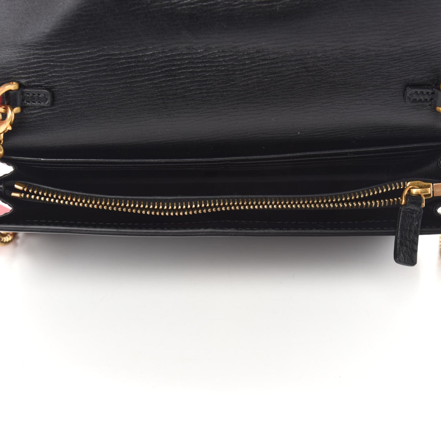 Smooth Calfksin Vlogo Wallet On Chain Black