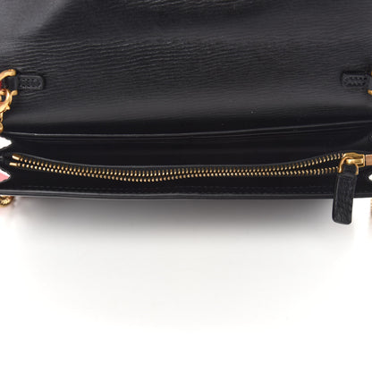 Valentino Garavani Smooth Calfksin Vlogo Wallet On Chain Black 5 of 11
