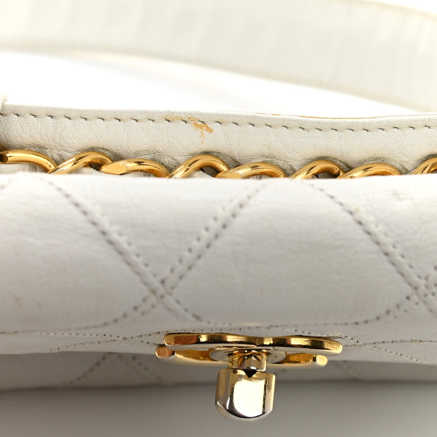 Chanel Lambskin Quilted Flap Waist Belt Bag 70 28 White 15 of 21