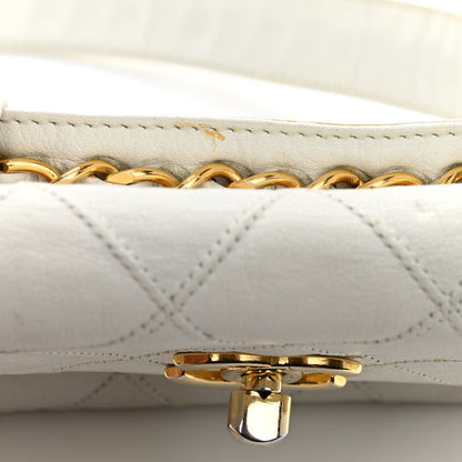 Chanel Lambskin Quilted Flap Waist Belt Bag 70 28 White 15 of 21
