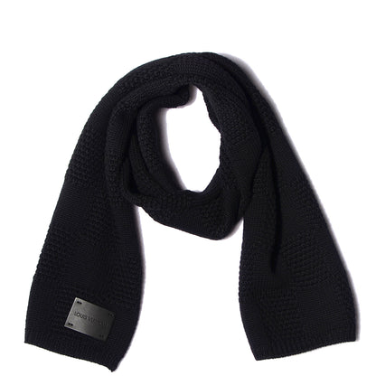 Louis Vuitton Damier Wool Knit Scarf Black 1 of 5
