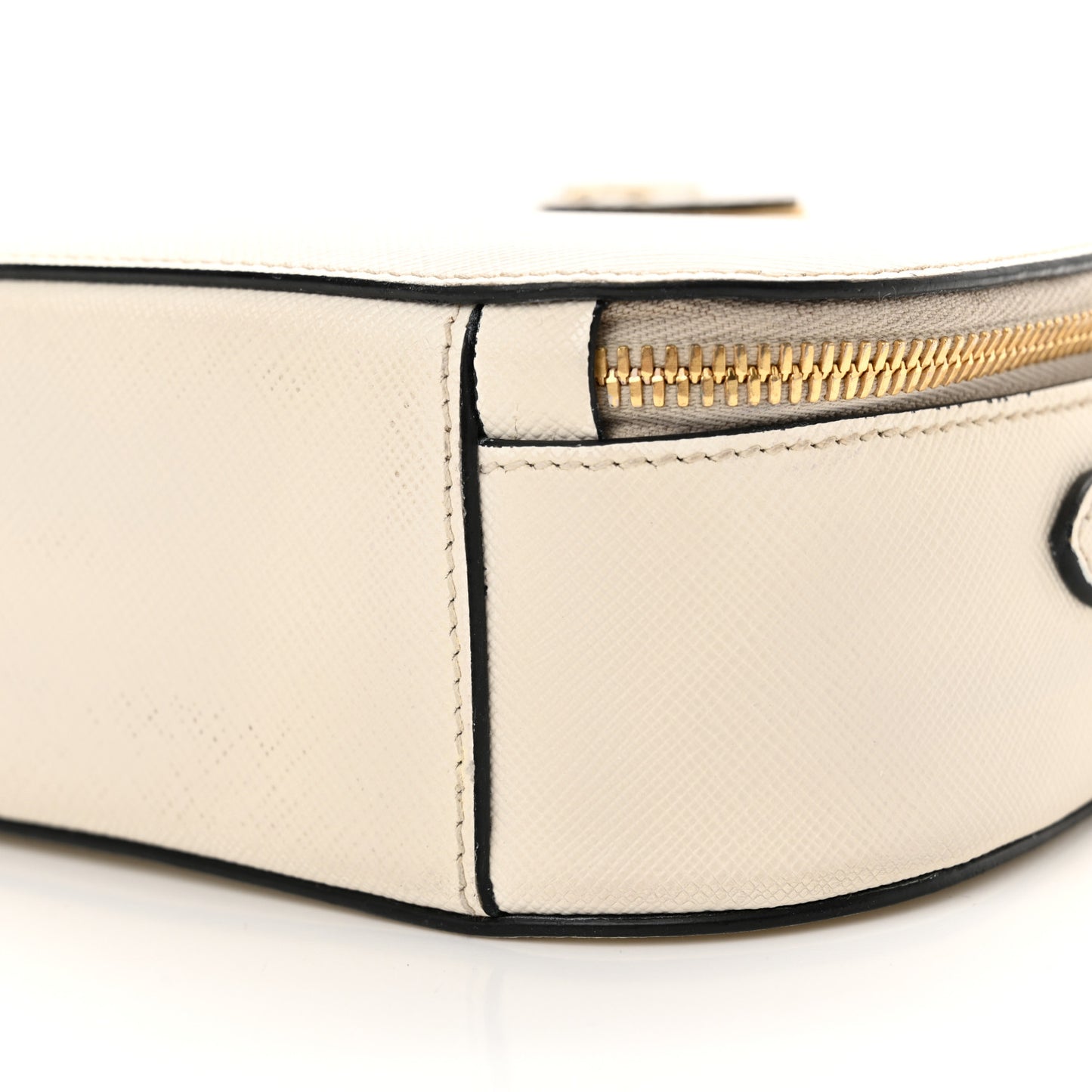 Saffiano Lux Odette Crossbody White