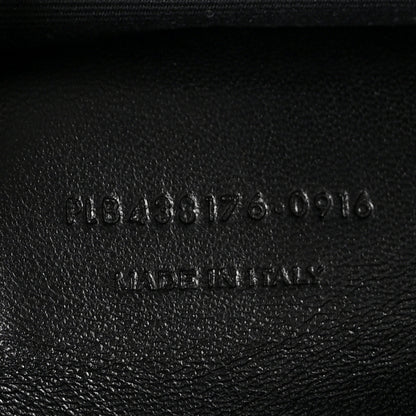 Saint Laurent Grain De Poudre Medium West Hollywood Monogram Fold-Over Black 7 of 11