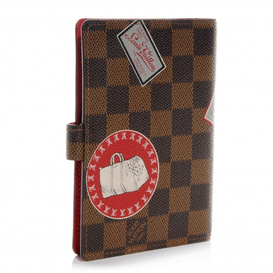 Damier Ebene Patch Small Ring Agenda Cover