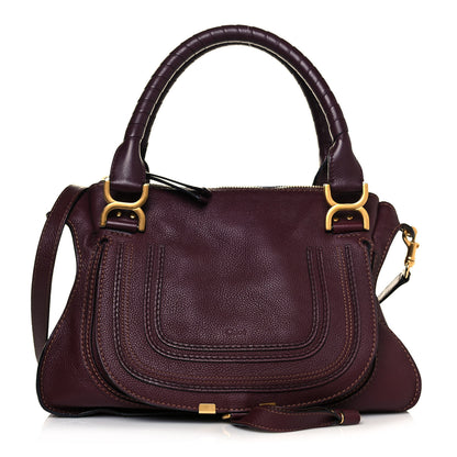 Chloe Calfskin Medium Marcie Satchel Dark Velvet 1 of 13