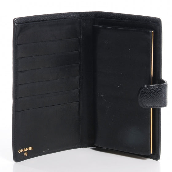 Chanel Caviar CC French Wallet Black 5 of 8