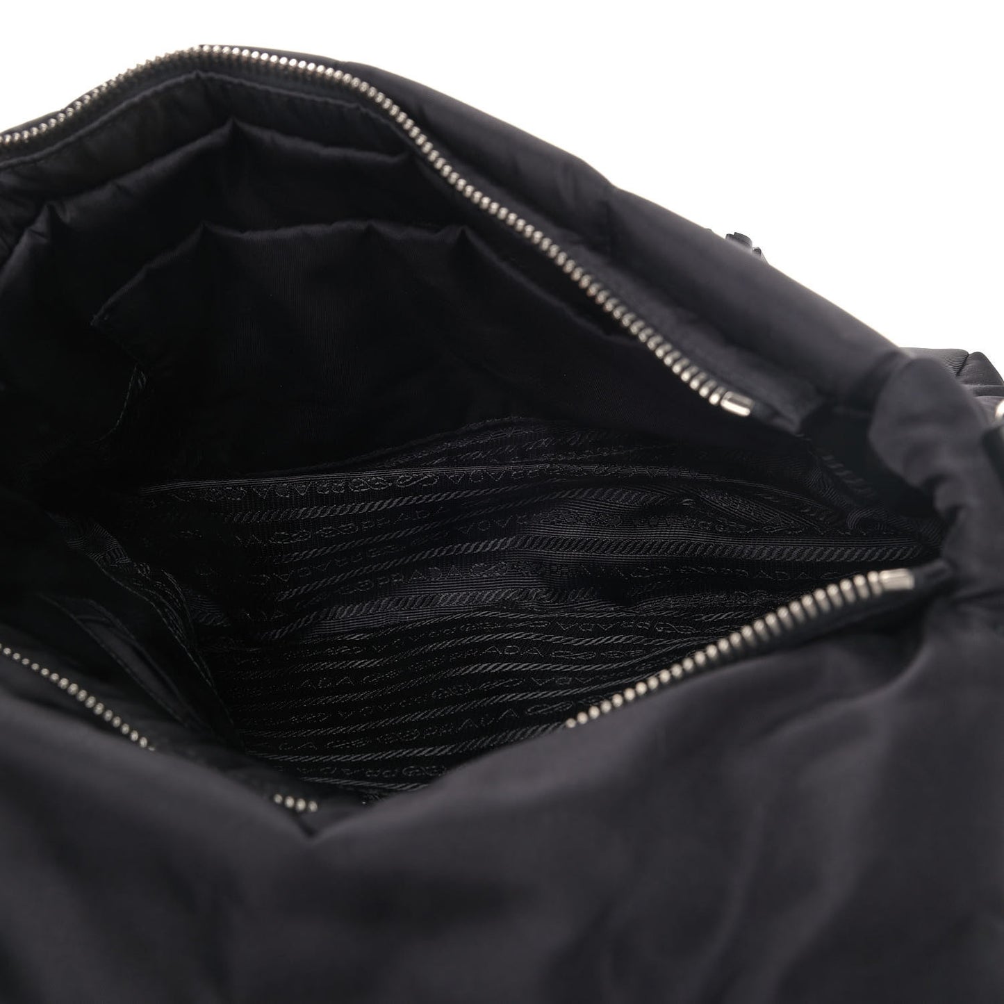 Tessuto Nylon Bomber Messenger Black