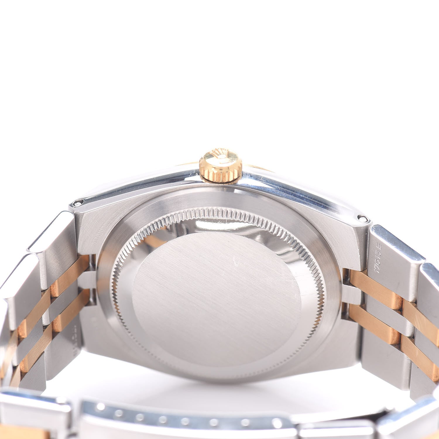 Rolex Stainless Steel 18K Yellow Gold 36mm OysterQuartz Datejust Watch White Roman 17013 4 of 4