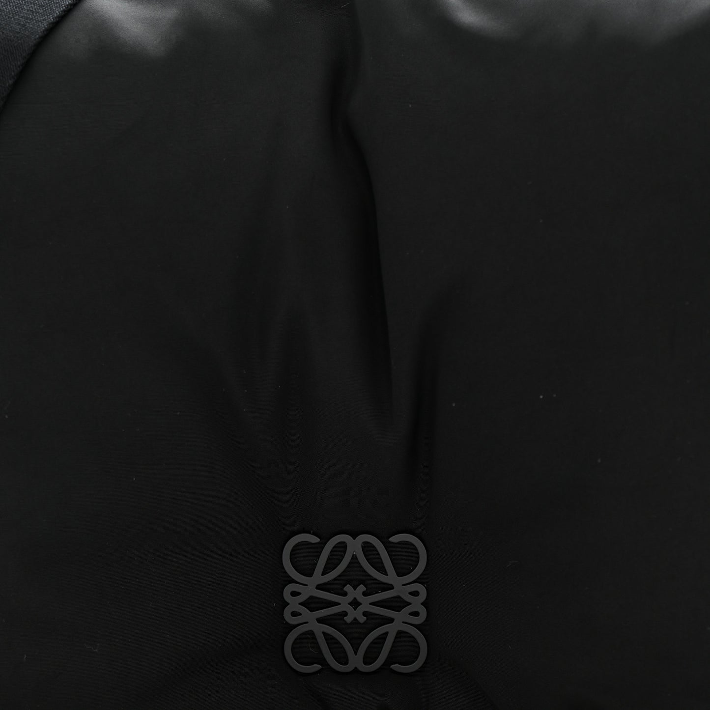 Nylon Medium Goya Puffer Bag Black
