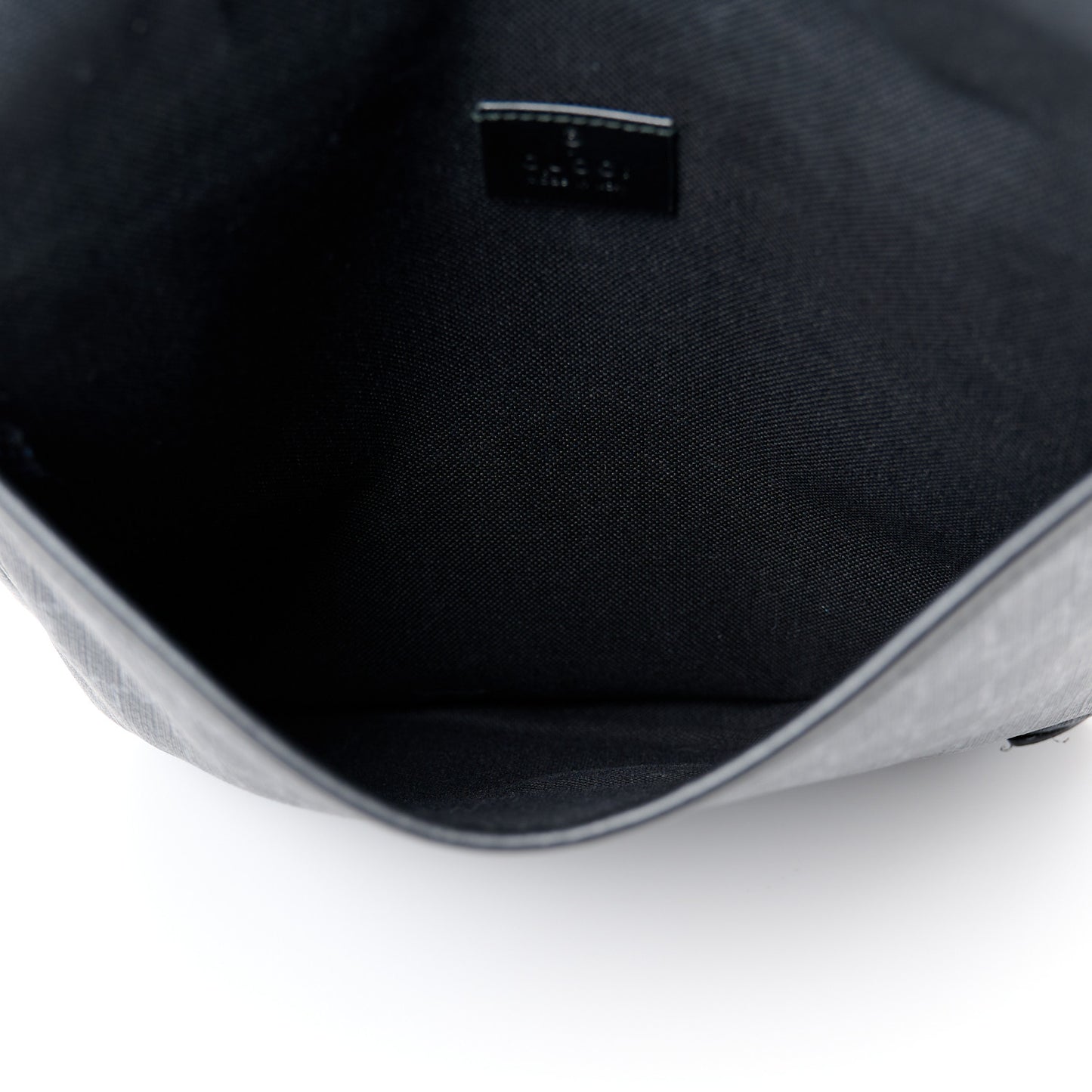 GG Supreme Monogram Web Medium Messenger Bag Black Grey