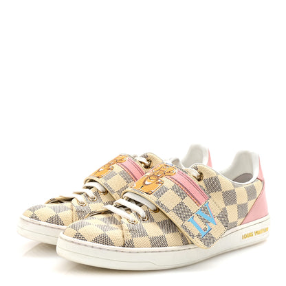 Louis Vuitton Damier Azur Summer Trunks Frontrow Sneaker 37 4 of 10
